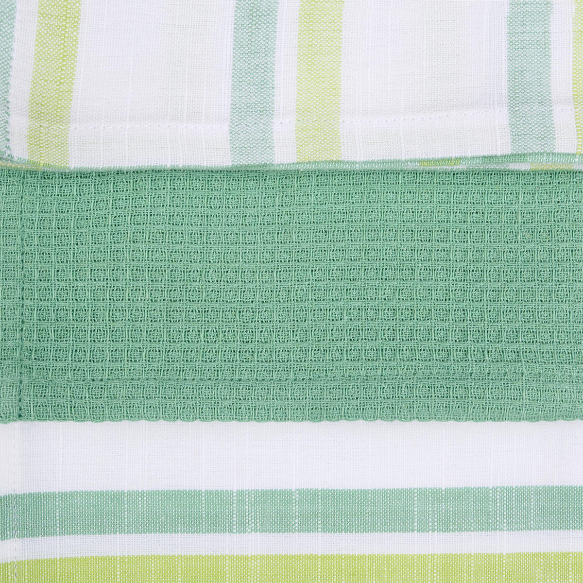 GESCHIRRTUCH-SET 3-teilig Grün  - Grün, Design, Textil (50/70cm) - Esposa