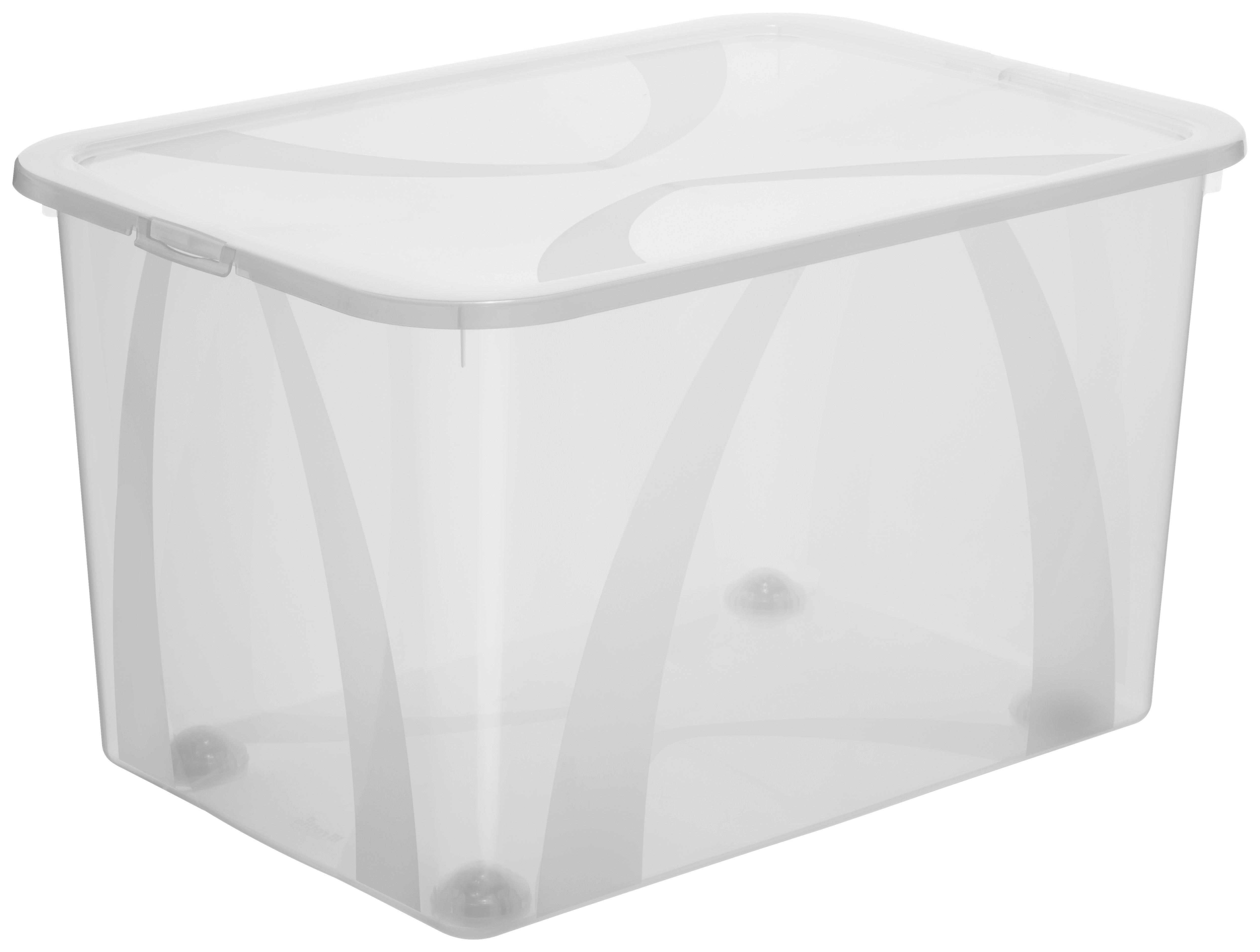 BOX MIT DECKEL ARCO  - Transparent, KONVENTIONELL, Kunststoff (57,1/39,2/33,5cm) - Rotho