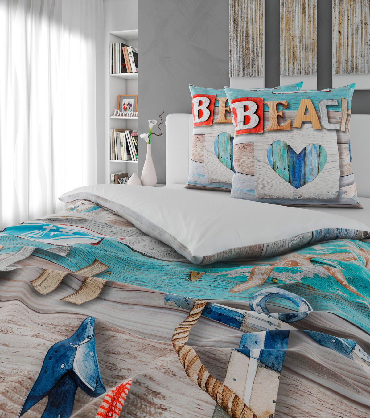 WENDEBETTWÄSCHE Satin 200/200 cm  - Multicolor, Textil (200/200cm) - Esposa