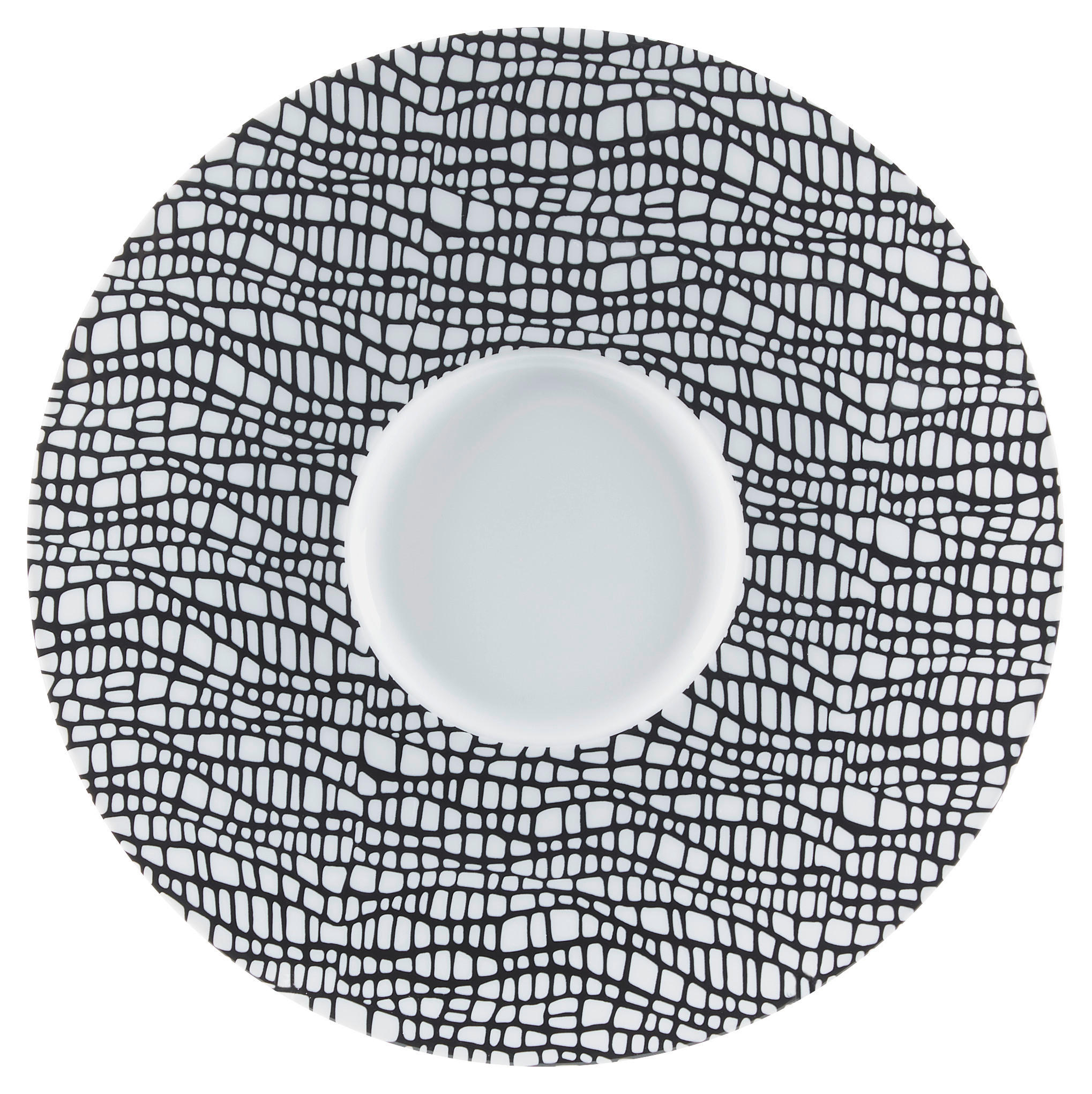 PODŠÁLEK porcelán  - černá, Design, keramika (16,5cm) - Seltmann Weiden