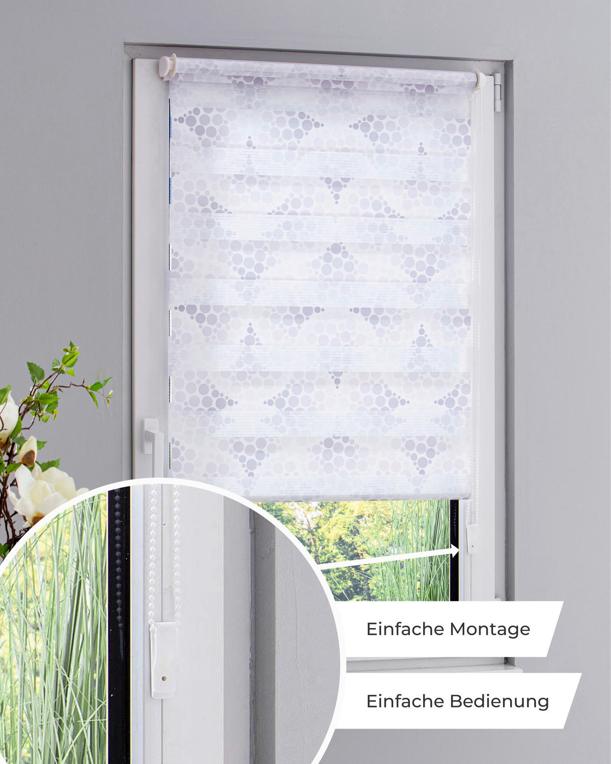 DOPPELROLLO  blickdicht  80/210 cm    - Weiß, Basics, Textil (80/210cm) - Schwöller