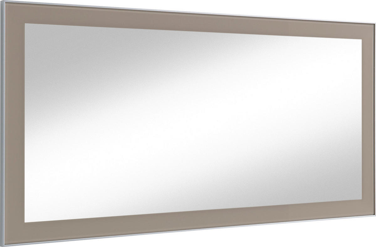STENSKO OGLEDALO, 120/60/2 cm steklo  - rjavosiva, Design, steklo (120/60/2cm) - Novel