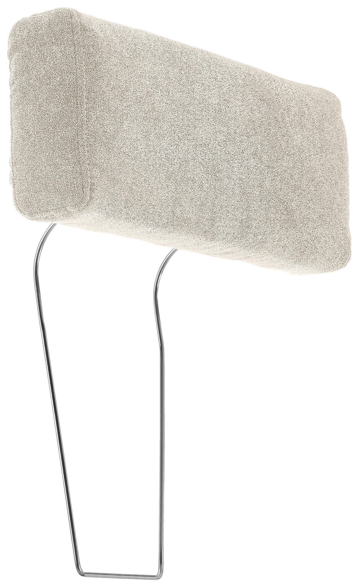 KOPFSTÜTZE in Velours  - Beige, Konventionell, Textil (55/21/10cm) - Hom`in