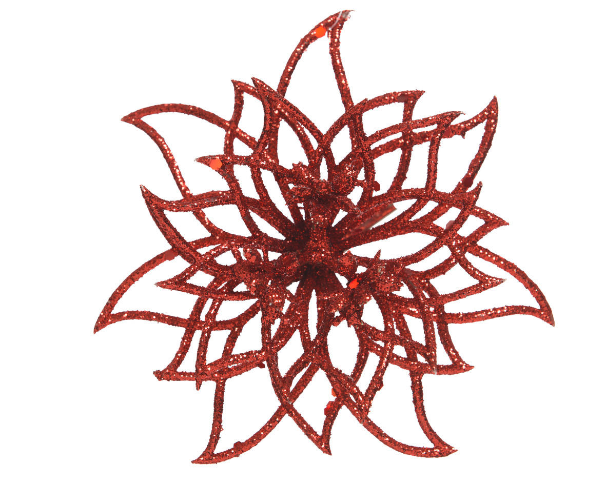 DEKORAČNÝ KVET 14 cm - červená, Lifestyle (14cm)