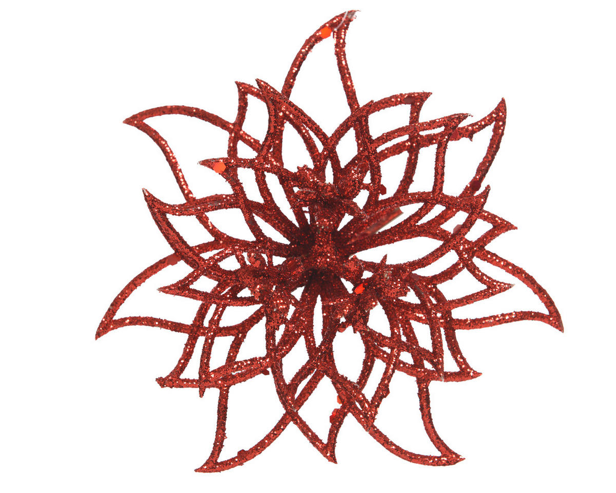 DEKORAČNÝ KVET 14 cm - červená, Lifestyle (14cm)
