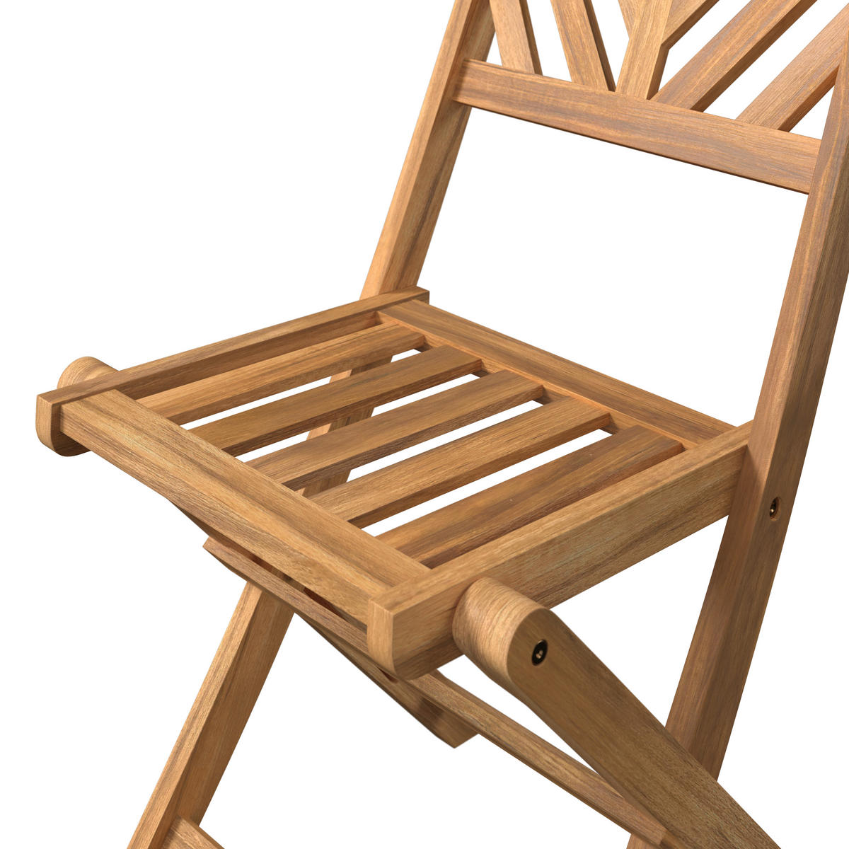 BALKONSET   - Akaziefarben, MODERN, Holz (57/57/74cm) - Ambia Garden