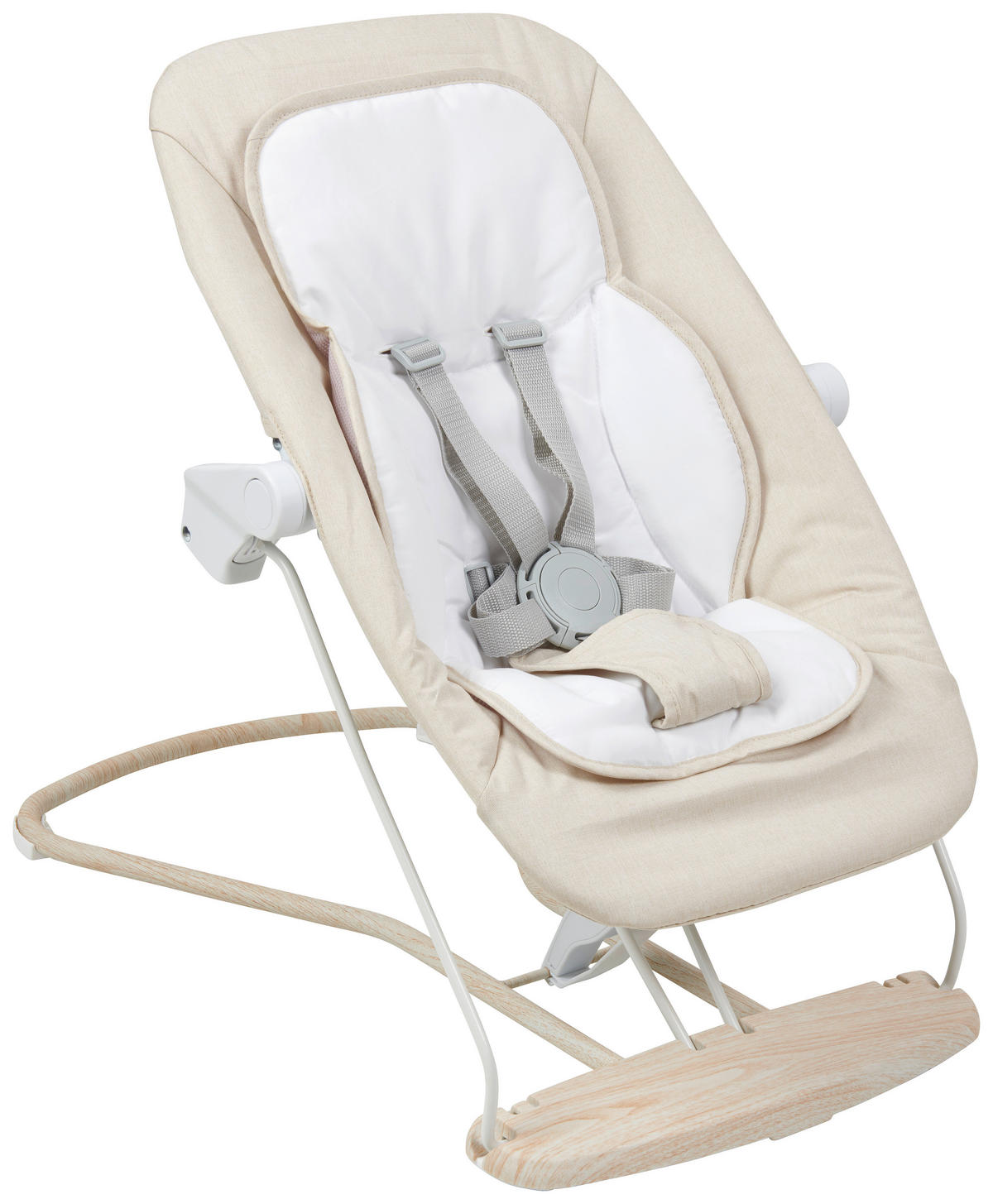 DETSKÉ HOJDACIE KRESIELKO - béžová, Basics, kov/textil (66/45/48-58cm) - My Baby Lou