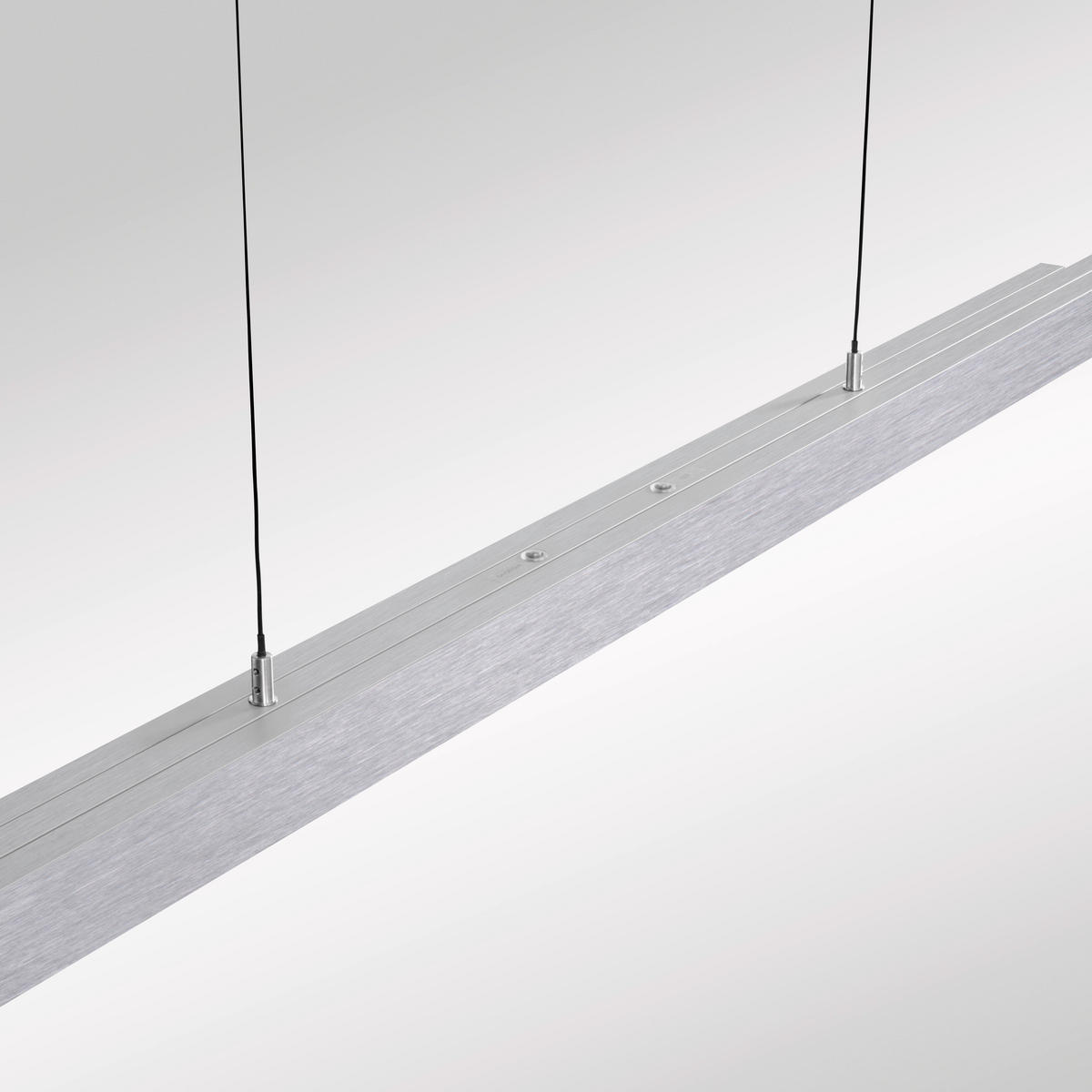 LED-HÄNGELEUCHTE 179/55/150 cm   - Alufarben, Design, Kunststoff/Metall (179/55/150cm) - Paul Neuhaus