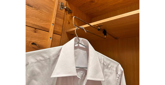 GARDEROBENSCHRANK  in 60/200/38 cm  - Eichefarben/Anthrazit, Natur, Holz/Holzwerkstoff (60/200/38cm) - Linea Natura