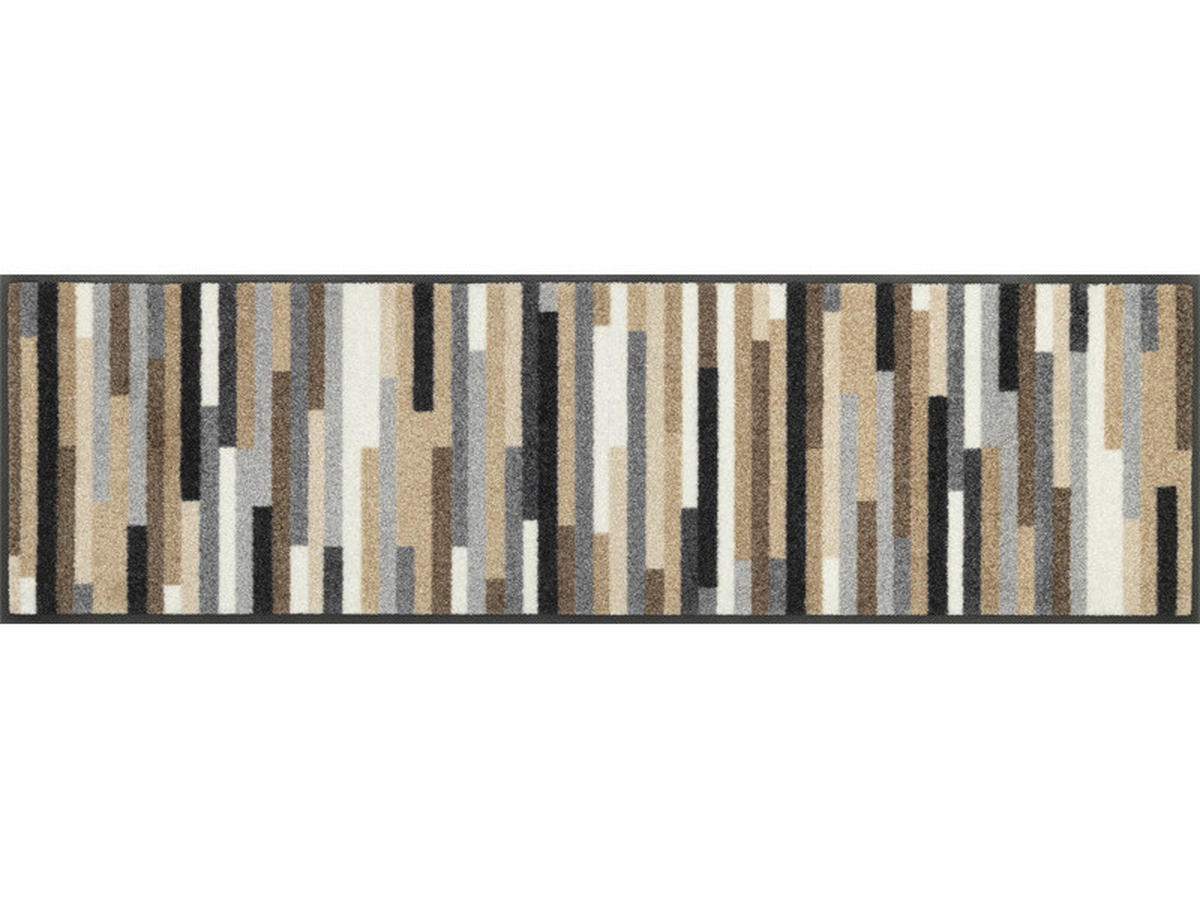 DVEŘNÍ ROHOŽKA, 35/120 cm hnědá, šedá, béžová - šedá/hnědá, Konvenční, textil/plast (35/120cm) - Esposa