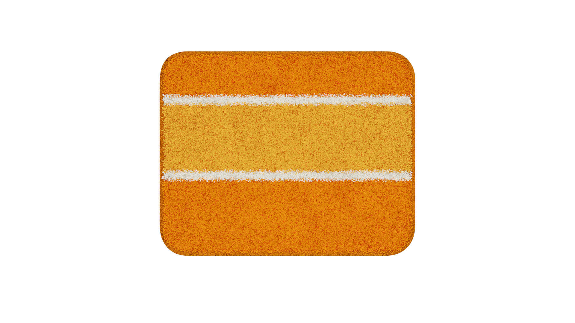 BIDET-VORLEGER 40/50 cm Orange  - Orange, Basics, Kunststoff/Textil (40/50cm) - Grund