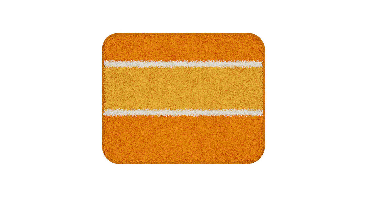 BIDET-VORLEGER Grund Orange 40/50 cm  - Orange, Basics, Kunststoff/Textil (40/50cm) - Grund