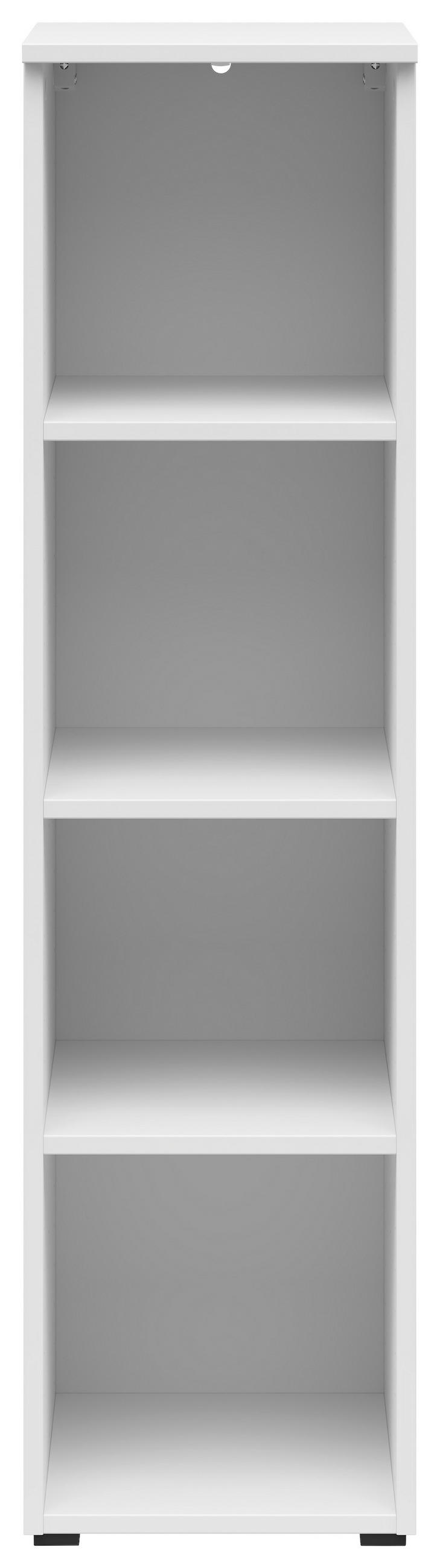 REGÁL, bílá, 30/115/40 cm - bílá/antracitová, Moderní, kompozitní dřevo/plast (30/115/40cm) - Carryhome