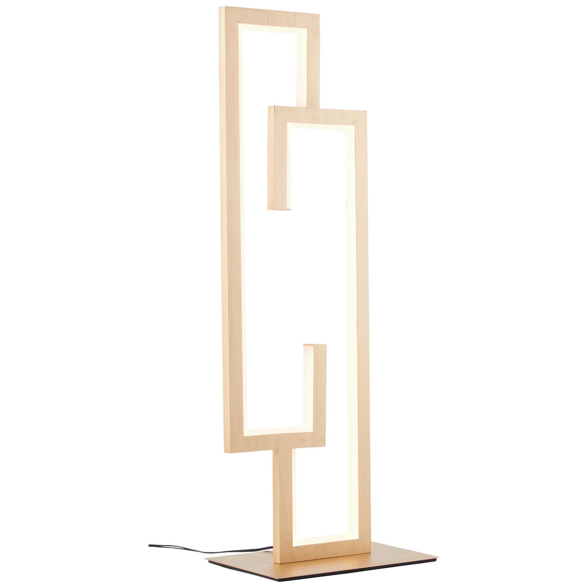 STOLNÍ LED LAMPA,  - barvy zlata/barvy hliníku, Basics, kov/plast (58,5/21/14cm)