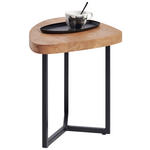 COUCHTISCH in Holz, Metall 48/45/45 cm  - Eichefarben/Schwarz, Natur, Holz/Metall (48/45/45cm) - Novel