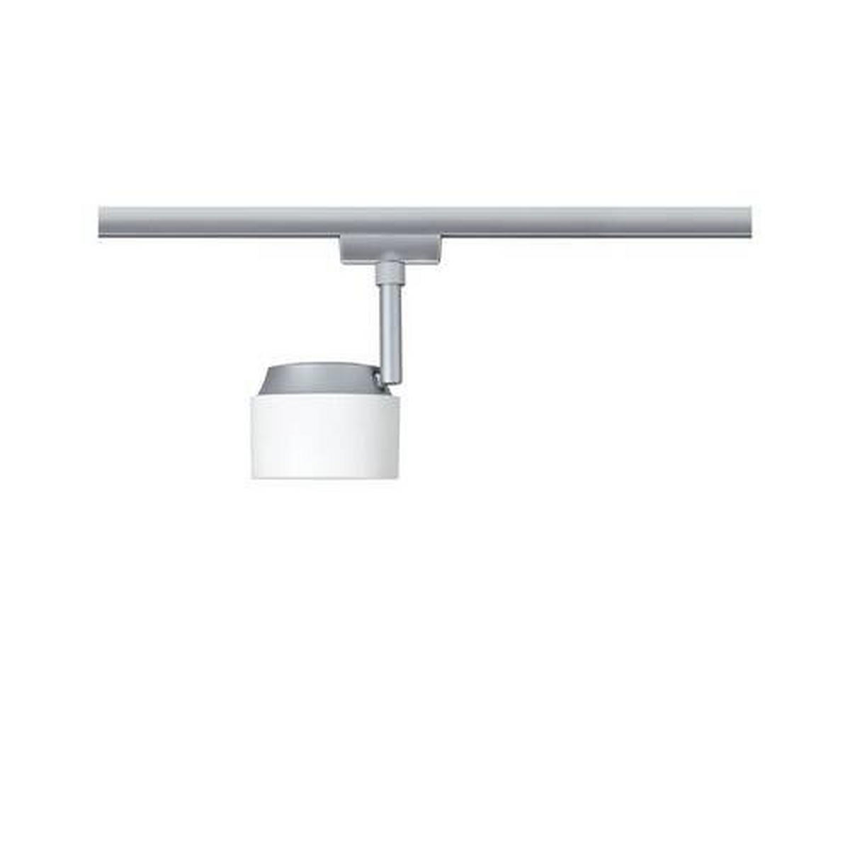 SCHIENENSYSTEM-STRAHLER URail 8,6/19,7 cm   - Chromfarben/Weiß, Basics, Kunststoff/Metall (8,6/19,7cm) - Paulmann