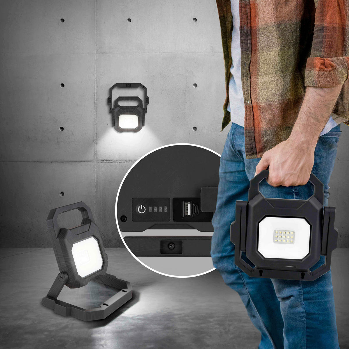 SPOLJNA LED SVETILJKA BRIAN  - prozirna/bela, Osnovno, staklo/plastika (18,3/18,2/3cm)