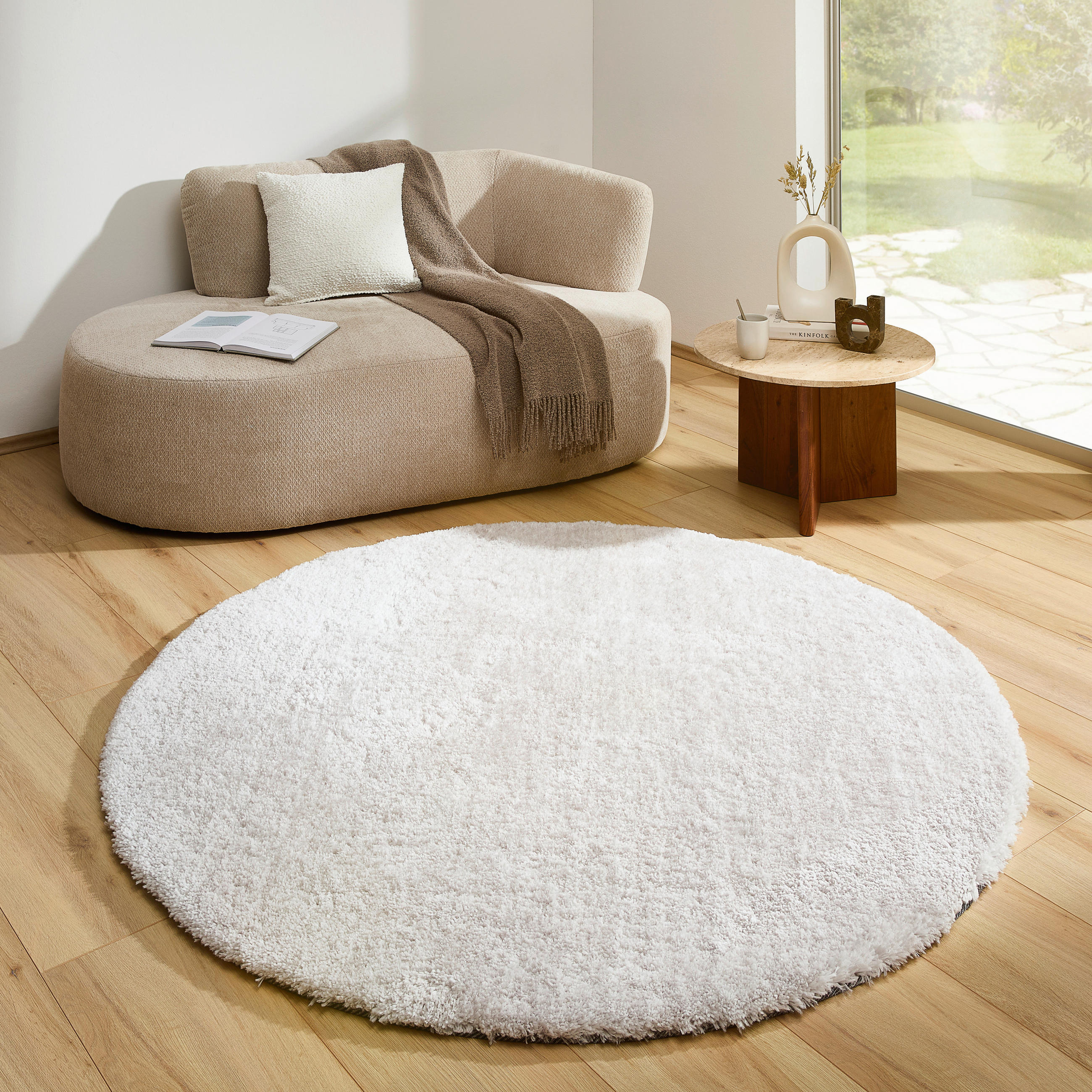 HOCHFLORTEPPICH 160 cm Hellgrau  - Hellgrau, Basics, Textil (160cm) - Novel