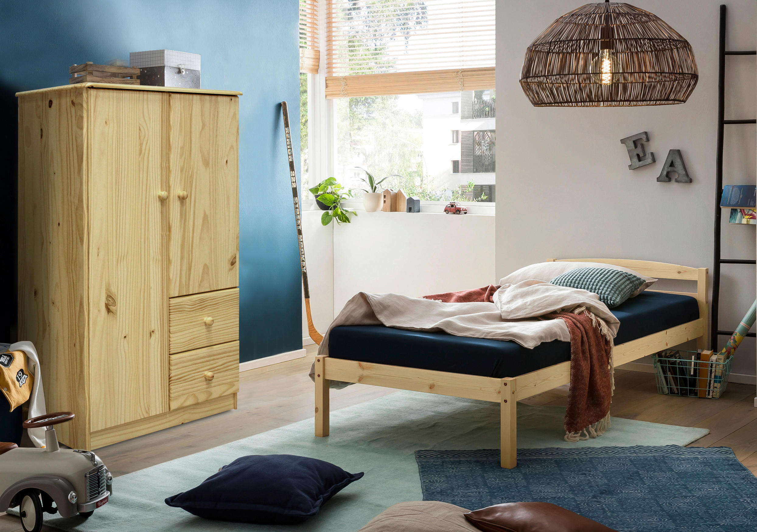 KLEIDERSCHRANK 80/136/43 cm,  in Naturfarben, 2-türig  - Naturfarben, Natur, Holz (80/136/43cm) - Livetastic