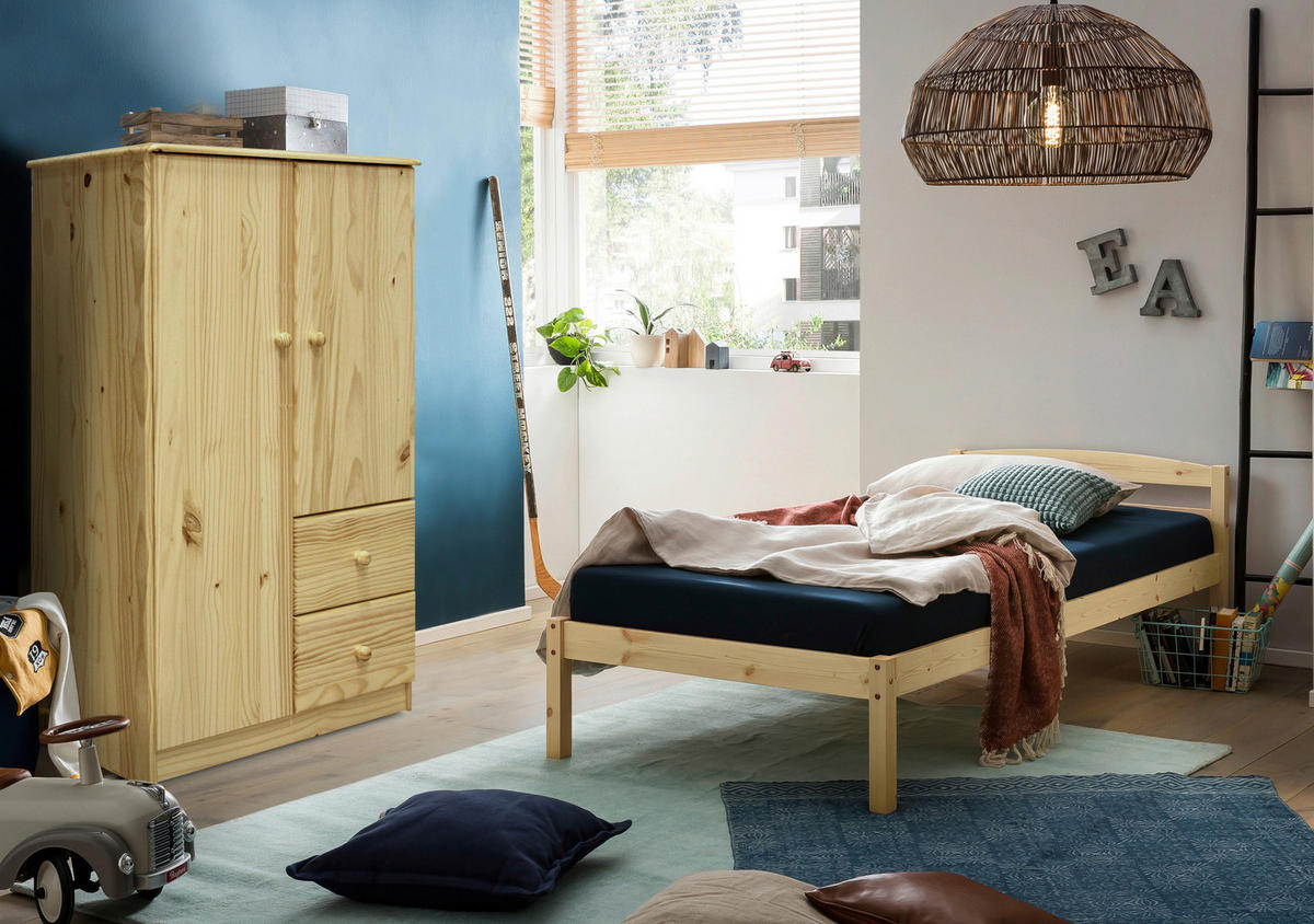 KLEIDERSCHRANK 80/136/43 cm,  in Naturfarben, 2-türig  - Naturfarben, Natur, Holz (80/136/43cm) - Livetastic