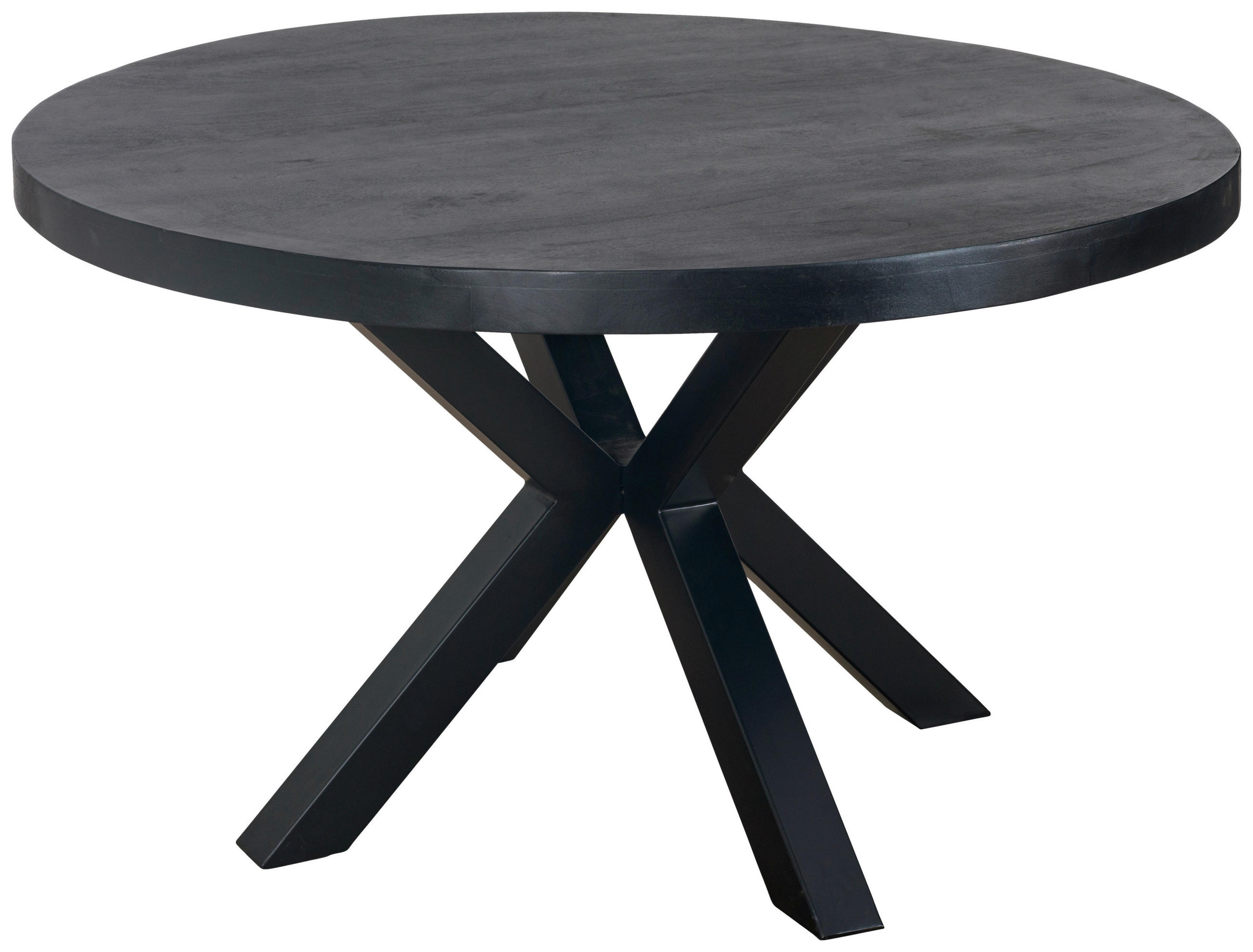 P & B Esstisch Schwarz 130x76x130 cm