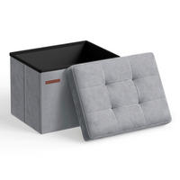 SITZBOX in Textil, Holzwerkstoff Grau  - Grau, Basics, Holzwerkstoff/Textil (41/31/31cm)