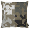 KISSENHÜLLE 49/49 cm  - Taupe/Schwarz, Design, Textil (49/49cm) - Apelt