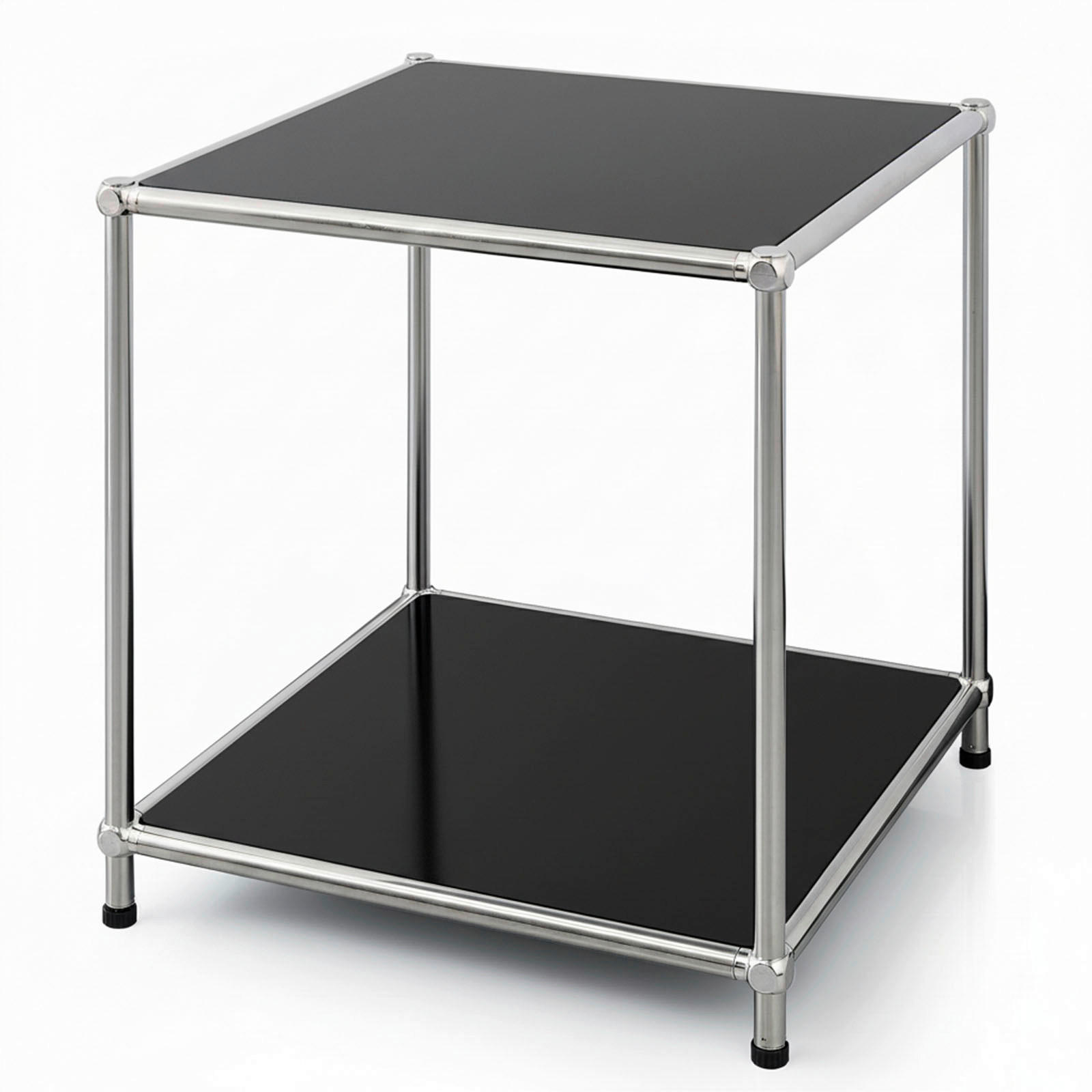 STANDREGAL Schwarz  - Schwarz, Basics, Metall (40/46/40cm) - Floordirekt