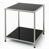 STANDREGAL Schwarz  - Schwarz, Basics, Metall (40/46/40cm) - Floordirekt