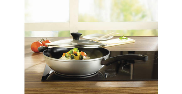 PFANNENSET Aluminium 2-teilig  - Schwarz, Basics, Kunststoff/Metall - Homeware Profession.