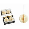 CHRISTBAUMKUGEL-SET 8 cm 6-teilig  - Weiß, Basics, Papier (8cm) - X-Mas