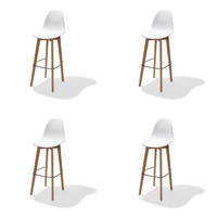 BARHOCKER-SET in Weiß  - Weiß, MODERN, Kunststoff/Metall (47/119/53cm) - MID.YOU