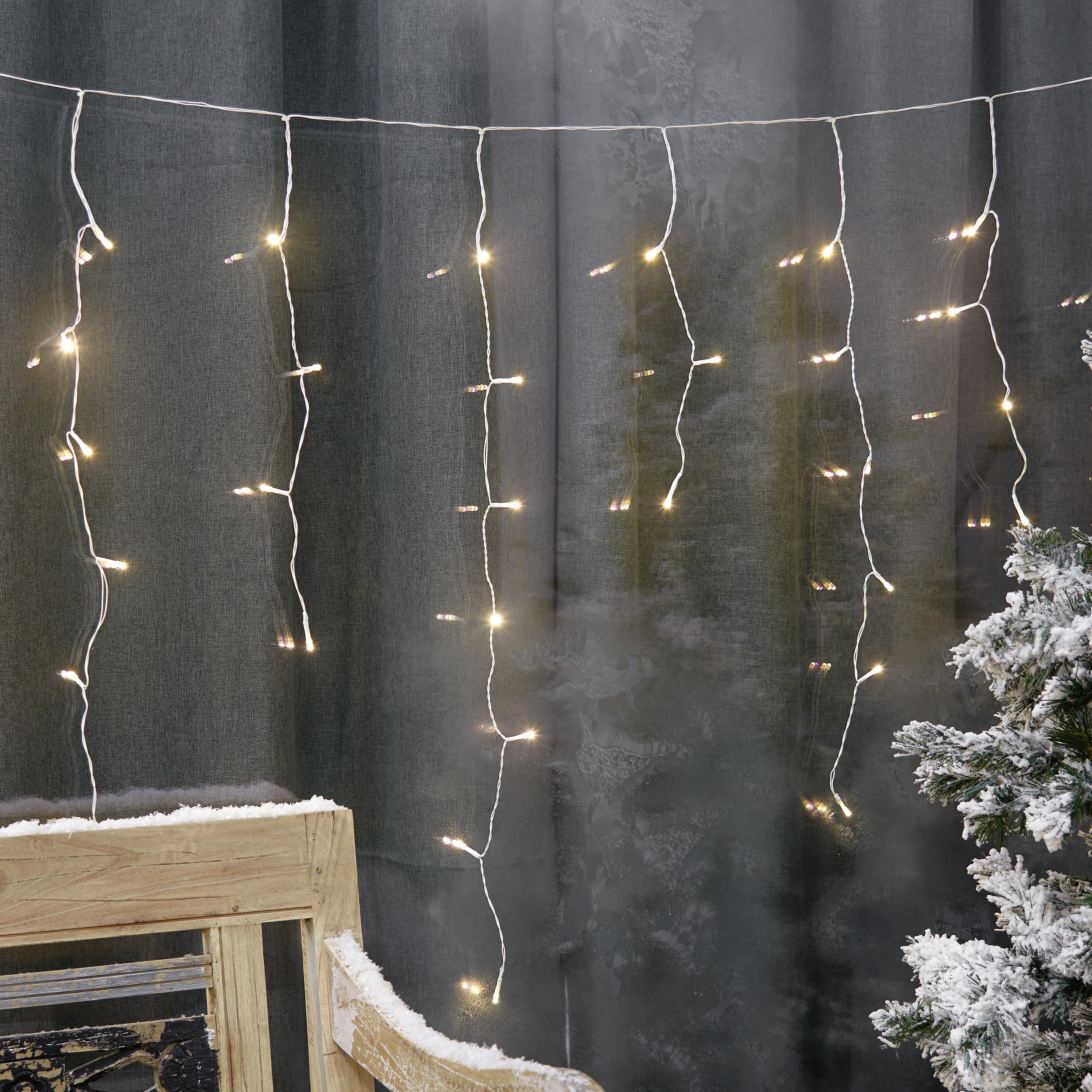 LICHTERVORHANG  - KONVENTIONELL, Kunststoff (18/7,5/13,5cm)