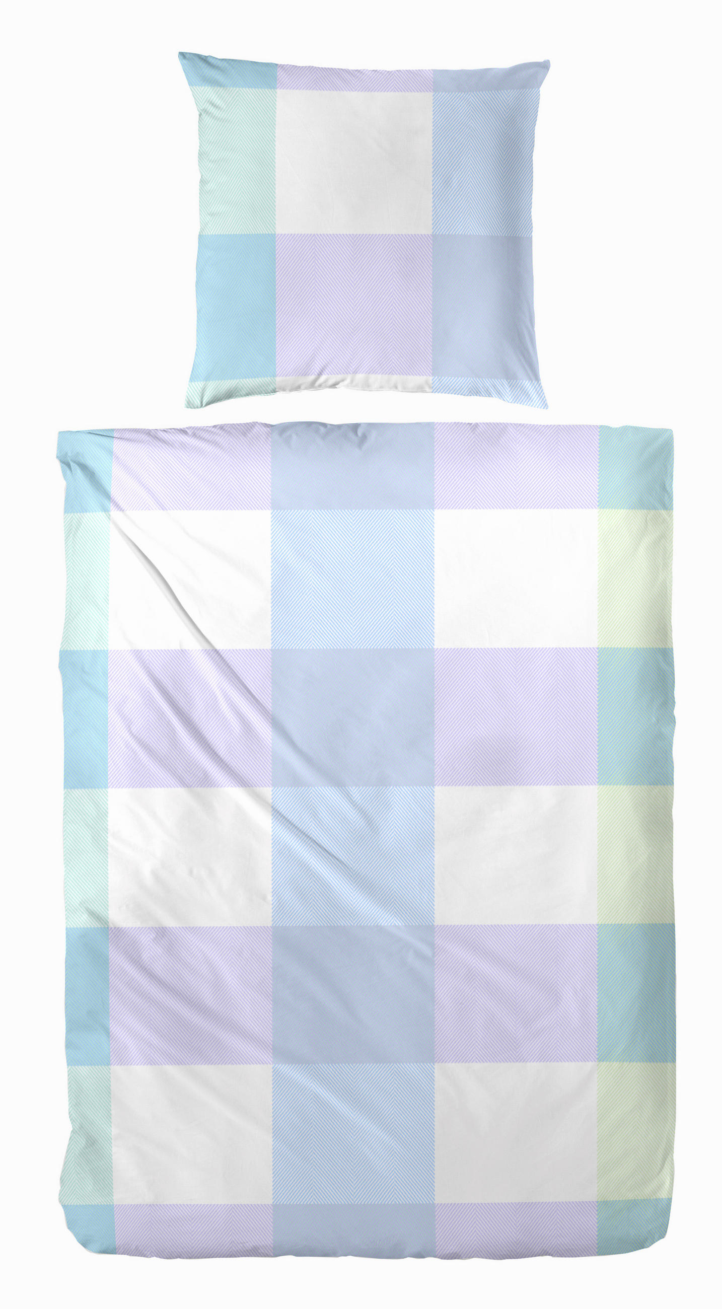 BETTWÄSCHE Renforcé 135/200 cm  - Blau, Basics, Textil (135/200cm)