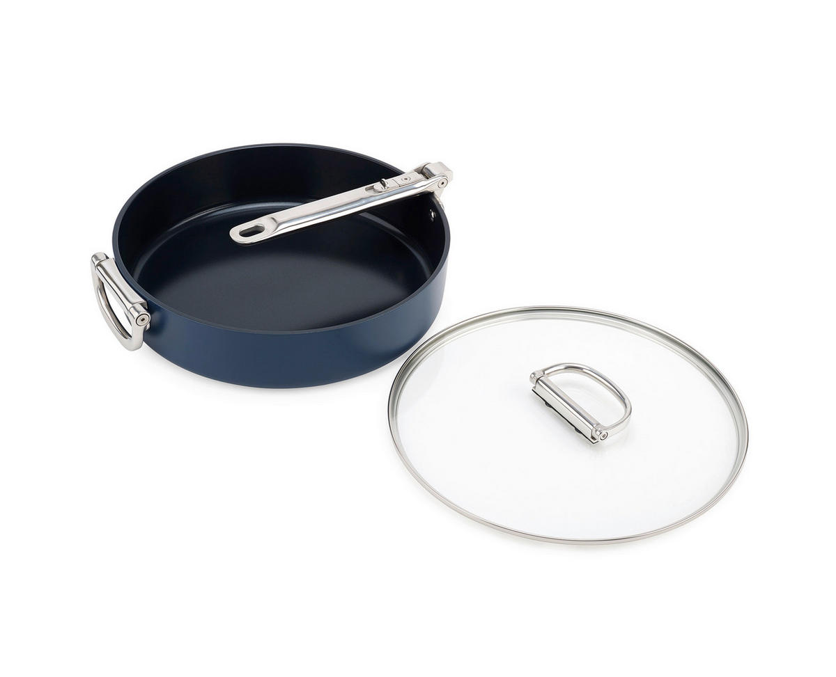 BRATPFANNE Space  - Dunkelblau, Basics, Glas/Kunststoff (28/12,8cm) - Joseph Joseph