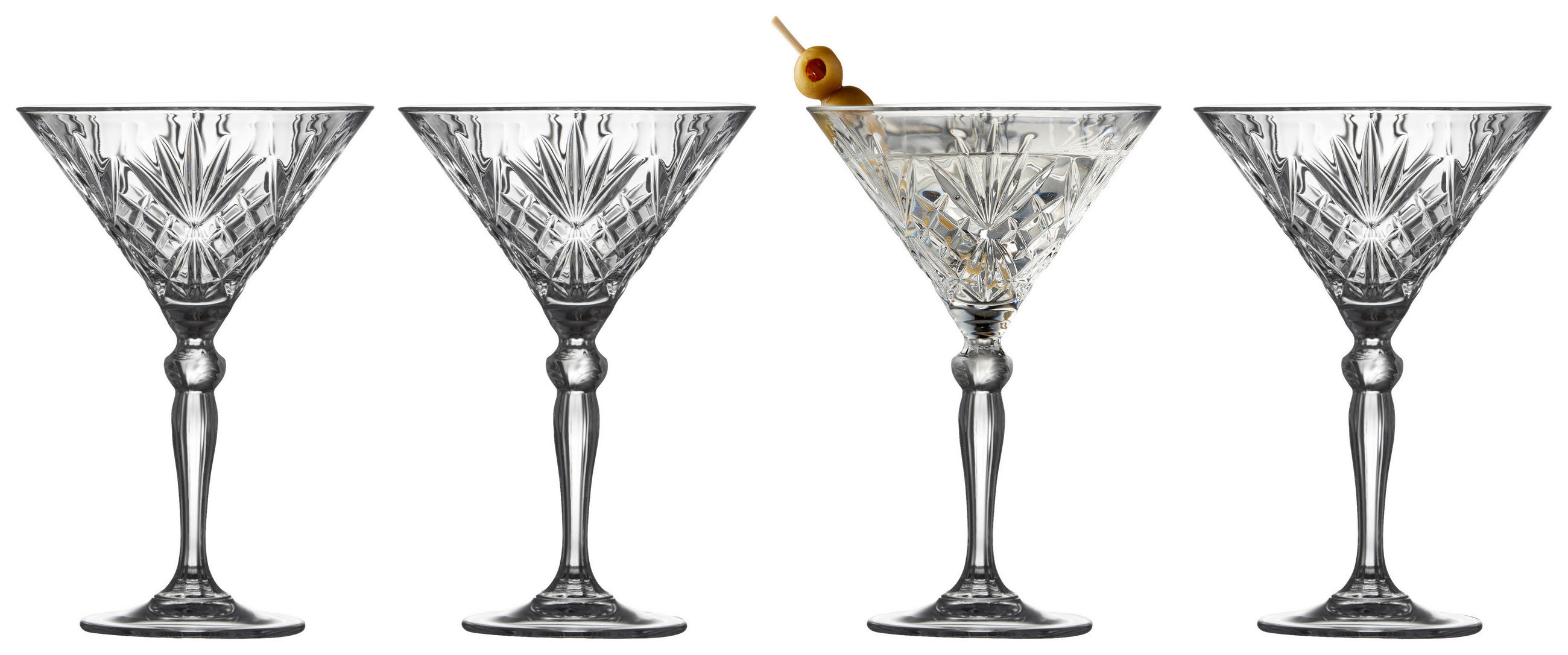 GLASSET 4 delar  - transparent, Basics, glas