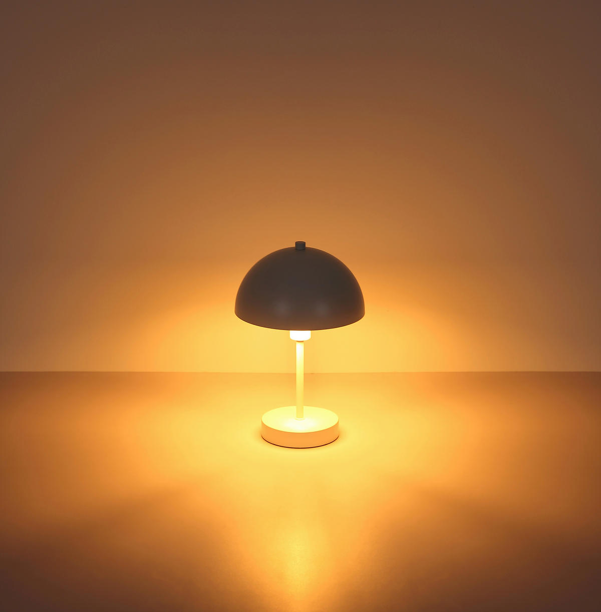 STOLNÍ LAMPA, E14, 20/31 cm  - bílá, Design, kov/plast (20/31cm) - Globo