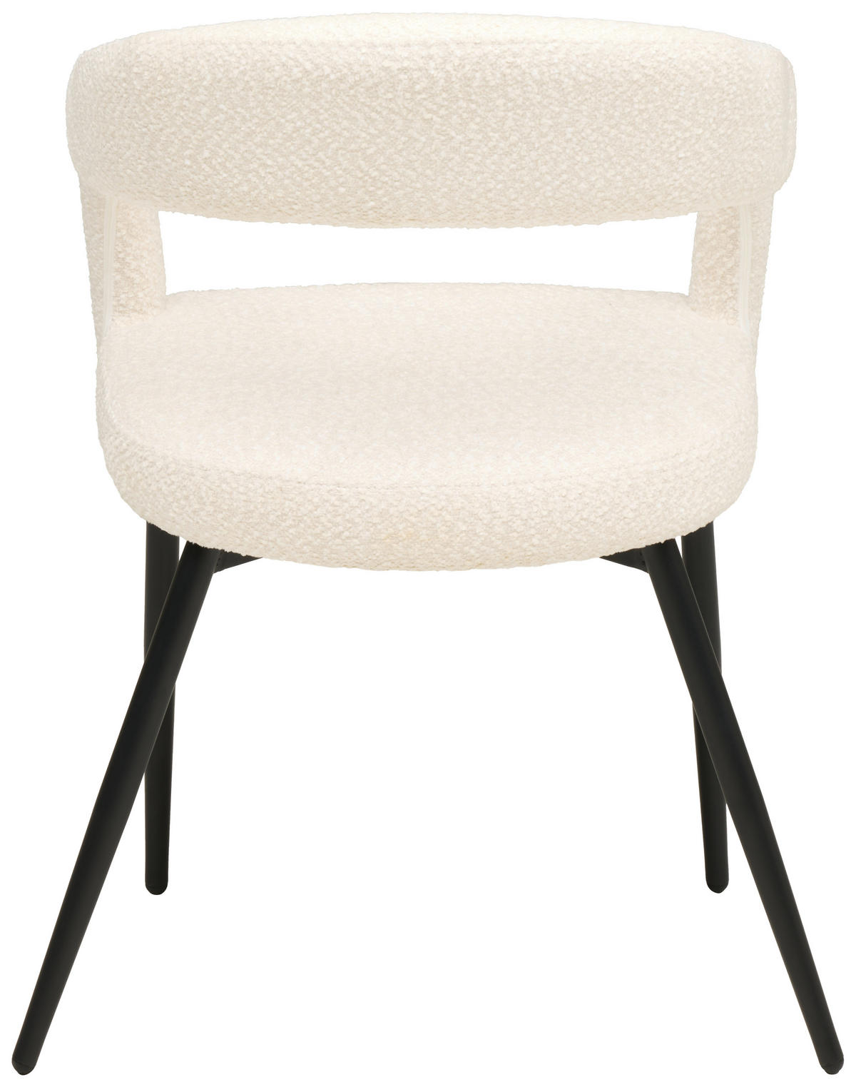 ARMLEHNSTUHL   Chenille  - Schwarz/Weiß, MODERN, Textil/Metall (59/79,5/60cm) - MID.YOU