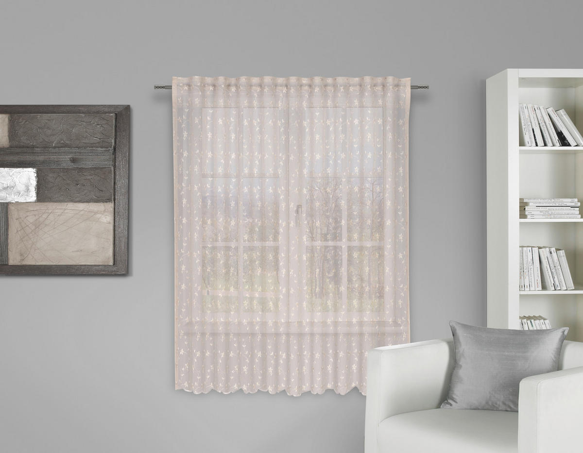 GOTOVA ZAVESA krem - krem, Osnovno, tekstil (140/180cm) - Esposa