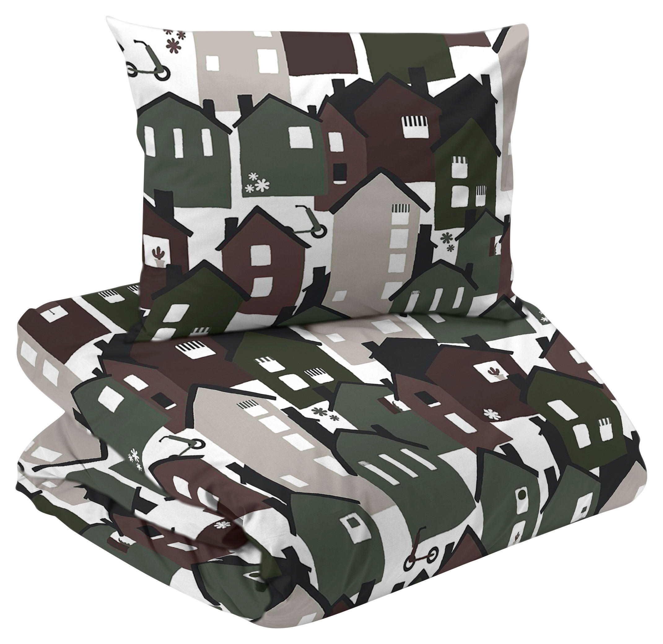 PÅSLAKANSET -teilig 150/210 cm  - grön/multicolor, Basics, textil (150/210cm)