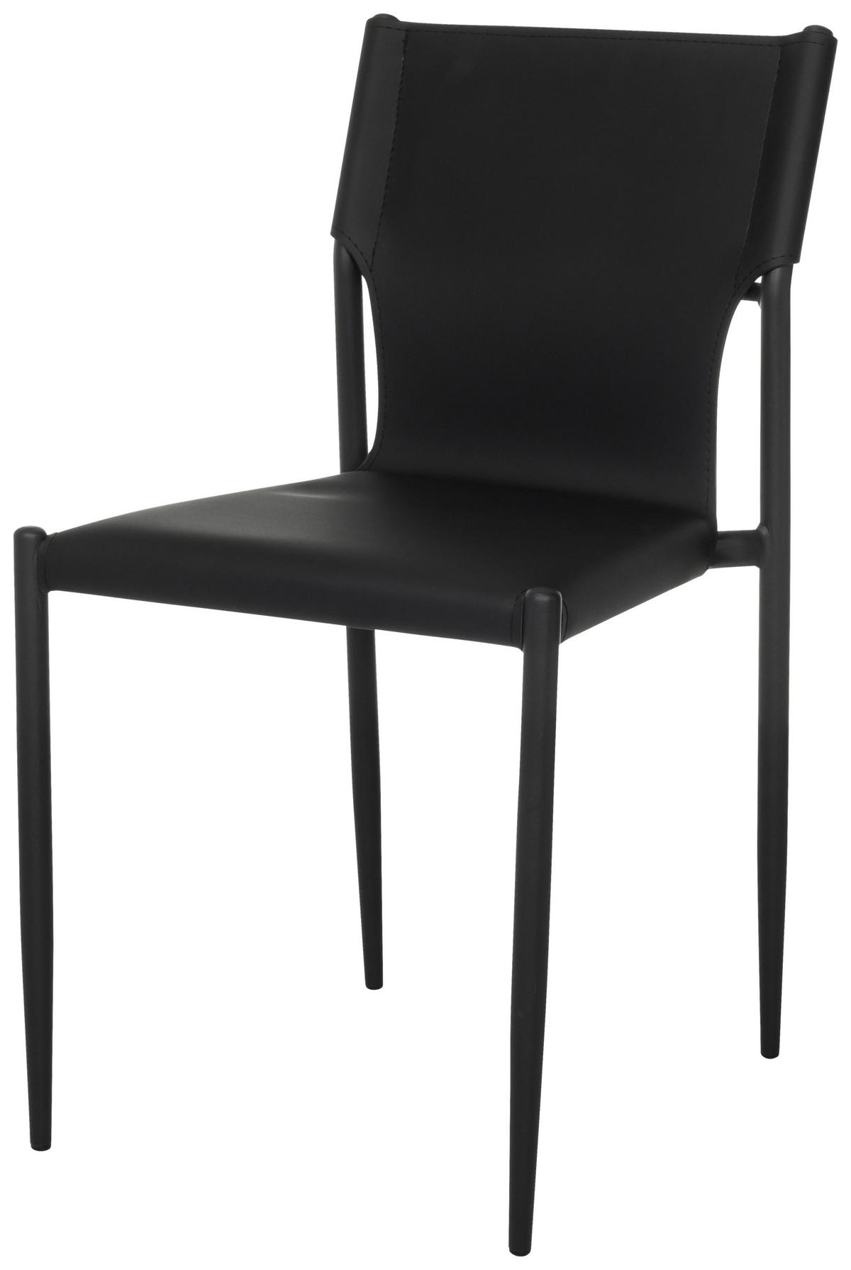 KONFERENČNÍ ŽIDLE - černá, Moderní, kov/kůže (44/82/52cm) - MID.YOU