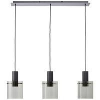 PENDELLEUCHTE 98/150/18 cm   - Anthrazit, Trend, Glas/Metall (98/150/18cm) - Brilliant