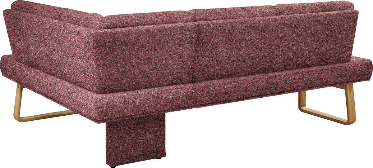 ECKBANK 280/174 cm  in Rosa, Eichefarben  - Eichefarben/Rosa, Design, Holz/Textil (280/174cm) - Dieter Knoll