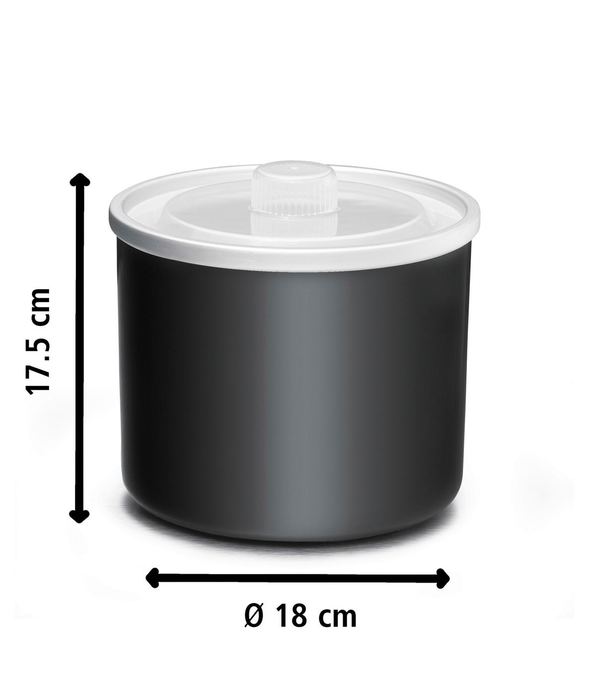 EISMASCHINE  - Schwarzchrom, Basics, Metall (20/23.5/20cm) - Rommelsbacher