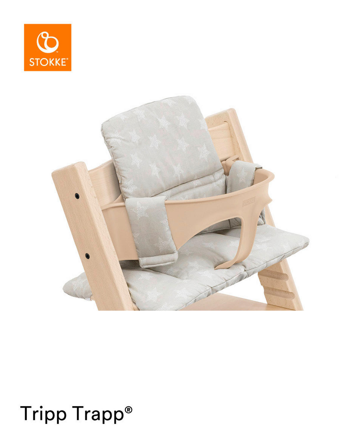 HOCHSTUHLEINLAGE Tripp Trapp classic cushion  - Grau, Basics, Textil (28/21/7cm) - Stokke