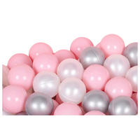 BÄLLESET  - Pink/Silberfarben, Basics, Kunststoff - My Baby Lou