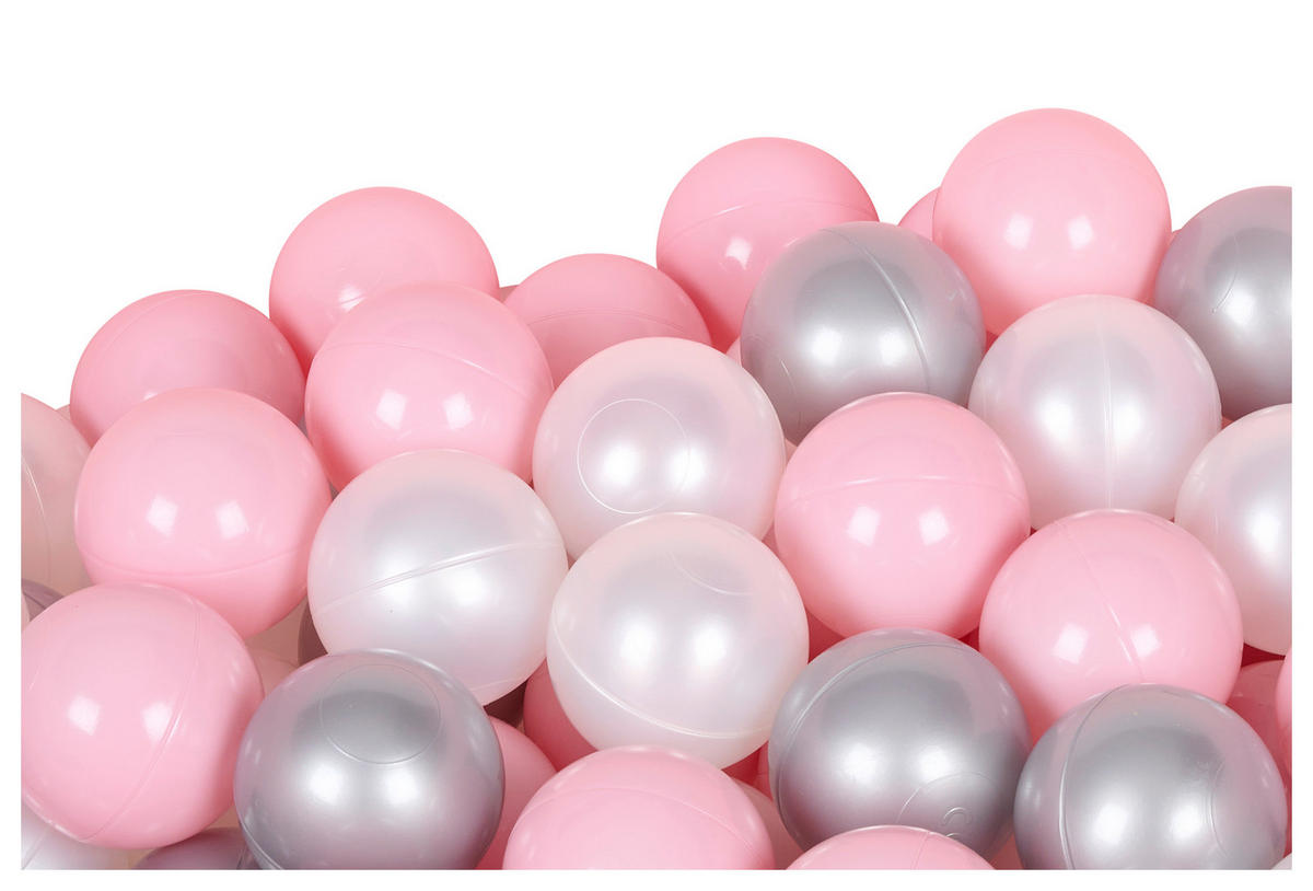 BÄLLESET  - Pink/Silberfarben, Basics, Kunststoff - My Baby Lou