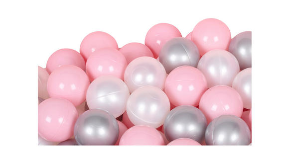 BÄLLESET  - Pink/Silberfarben, Basics, Kunststoff - My Baby Lou