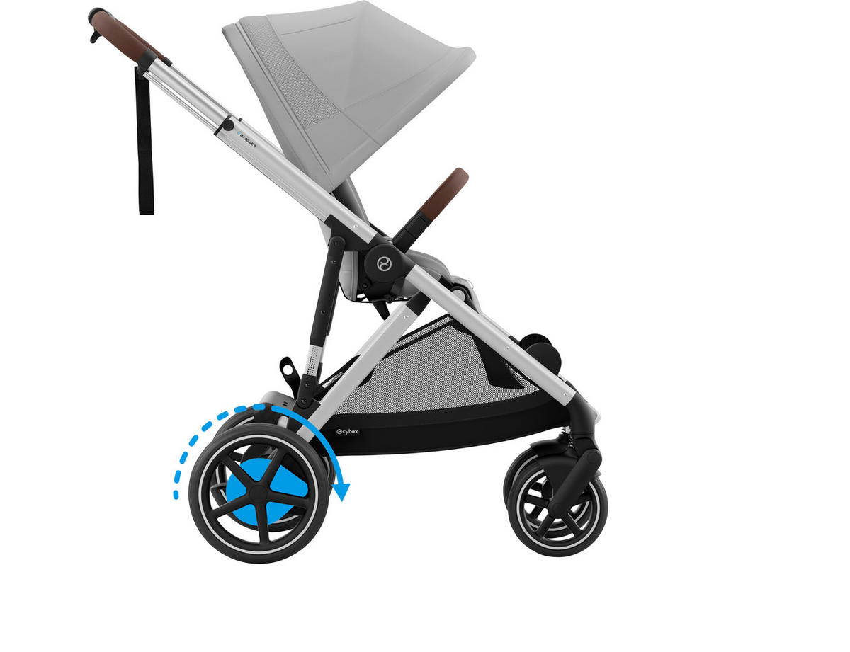 KINDERWAGEN EGAZELLE S  - Silberfarben/Grau, Design, Kunststoff/Metall (94.5/66/100cm) - Cybex