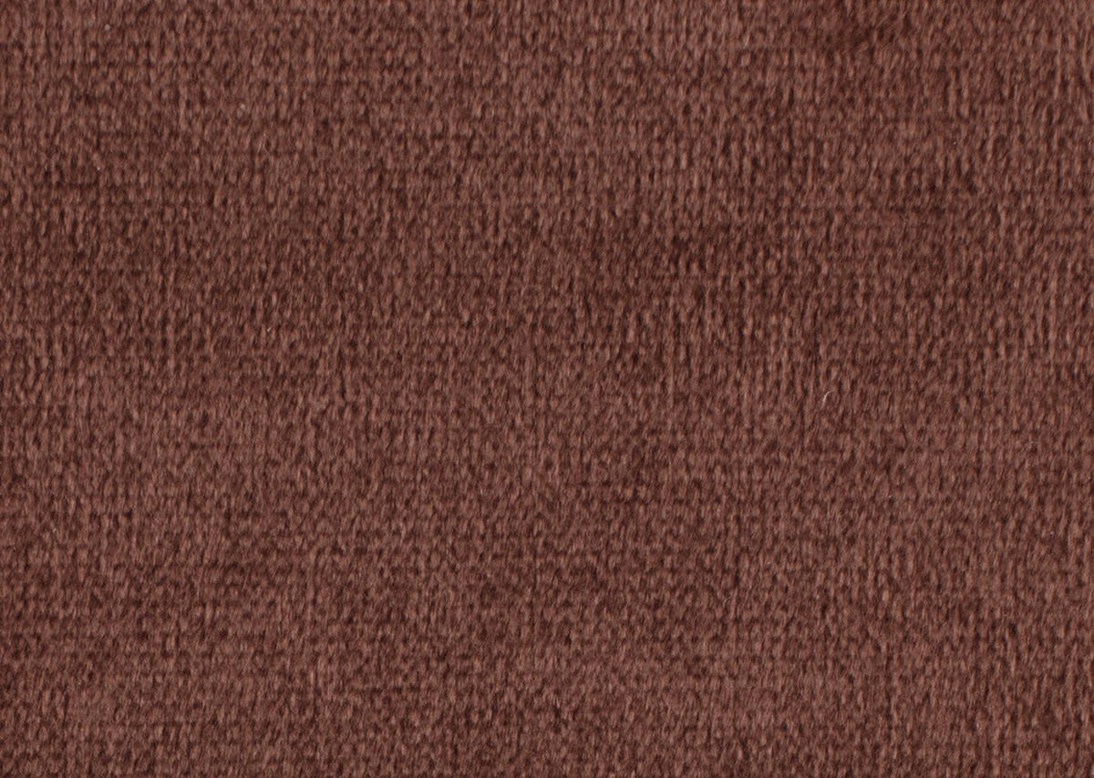 ECKSOFA in Velours Rostfarben  - Rostfarben/Schwarz, Basics, Holz/Textil (260/161cm) - Carryhome